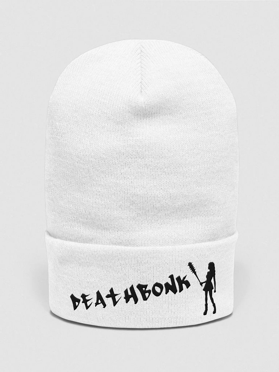 DEATHBONK Beanie (black on white) product image (1)