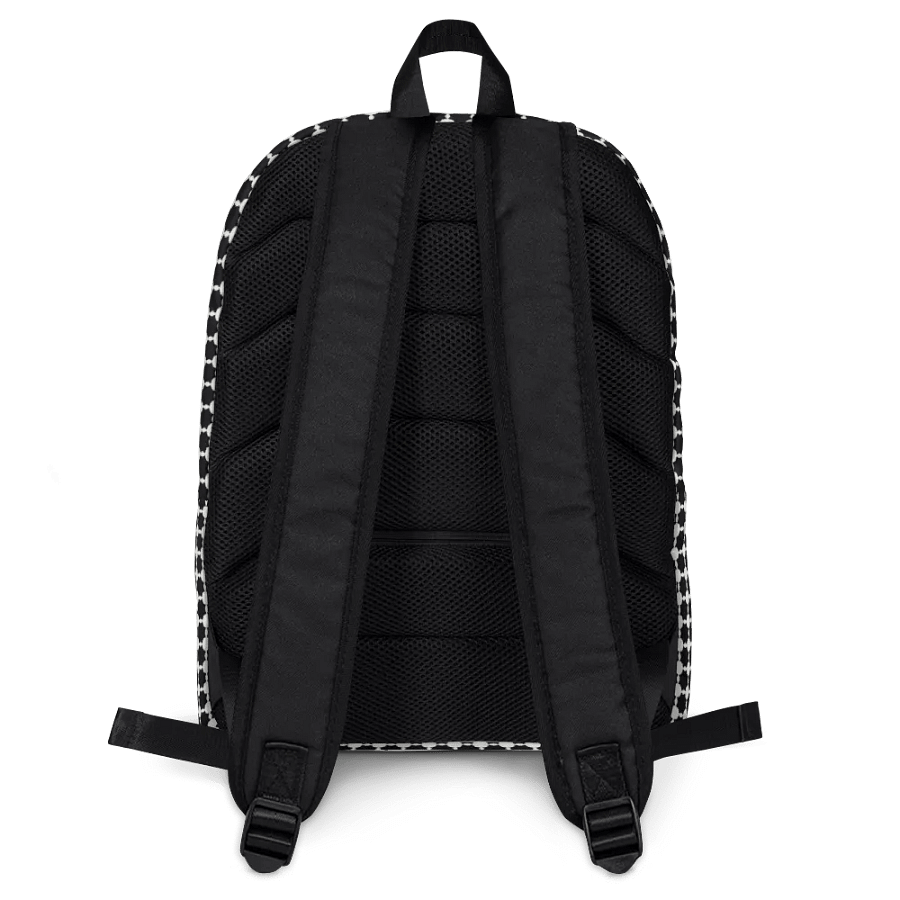 Abstract Black and White Chain Back Pack product image (5)