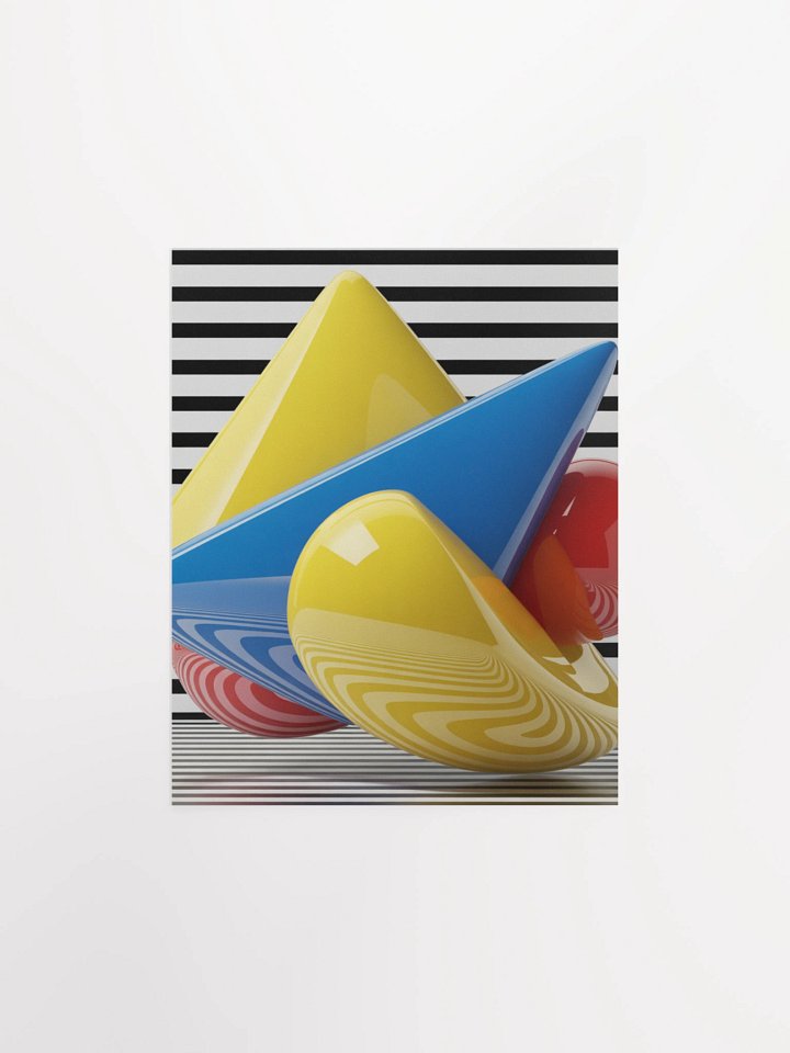 Memphis 3D Abstract Print - 4 product image (1)