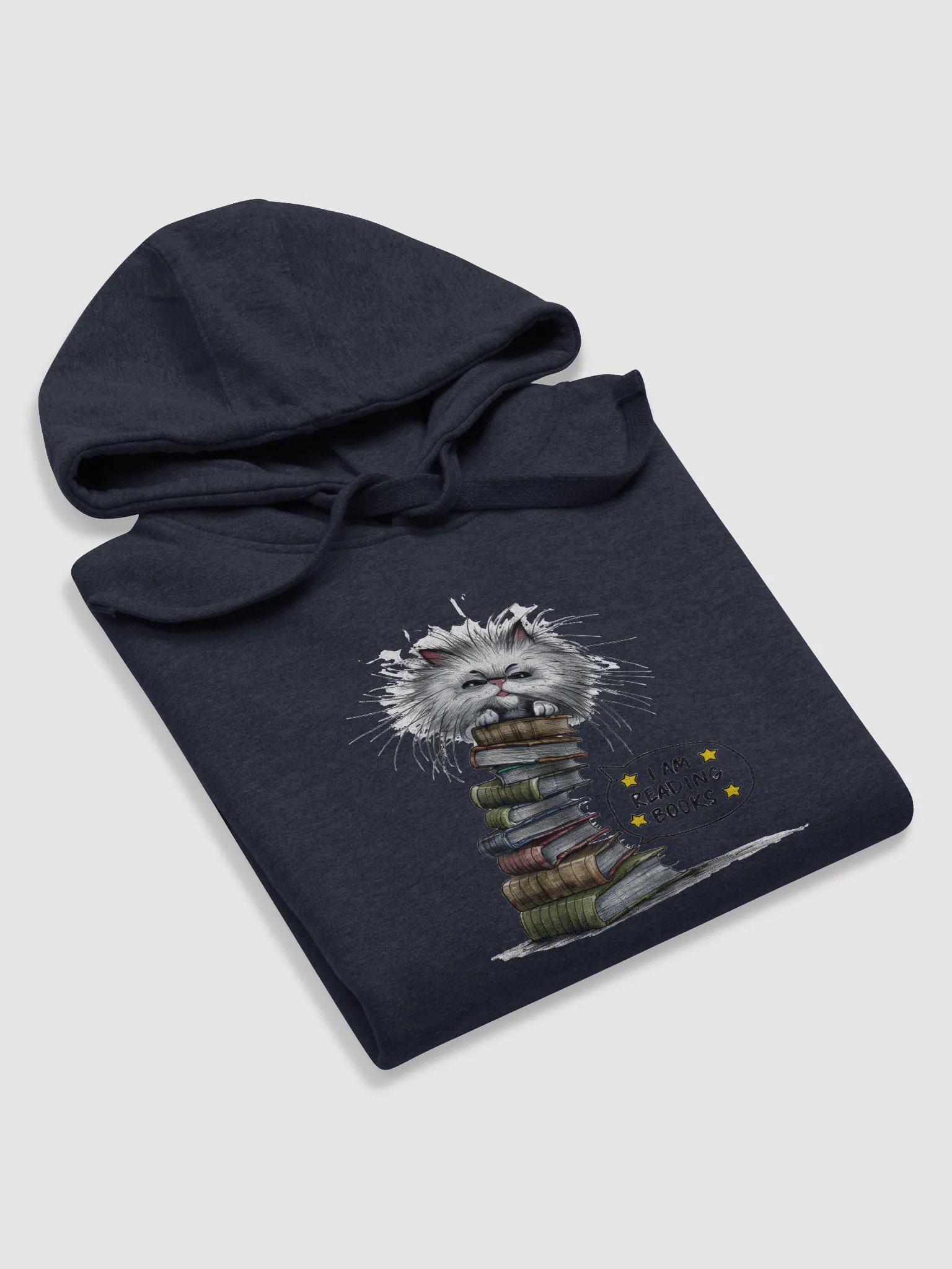 Bookworm Cat Comfort Hoodie product image (34)