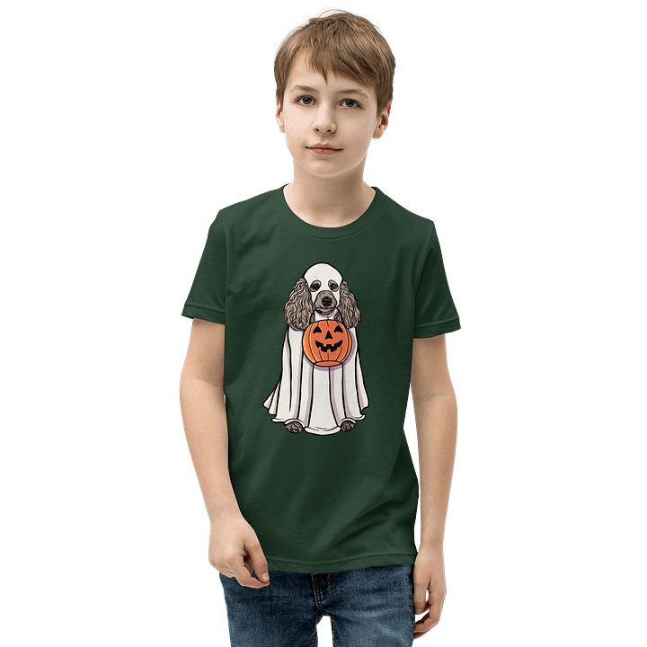 Halloween Standard Poodle(Apricot) Youth T-Shirt product image (9)