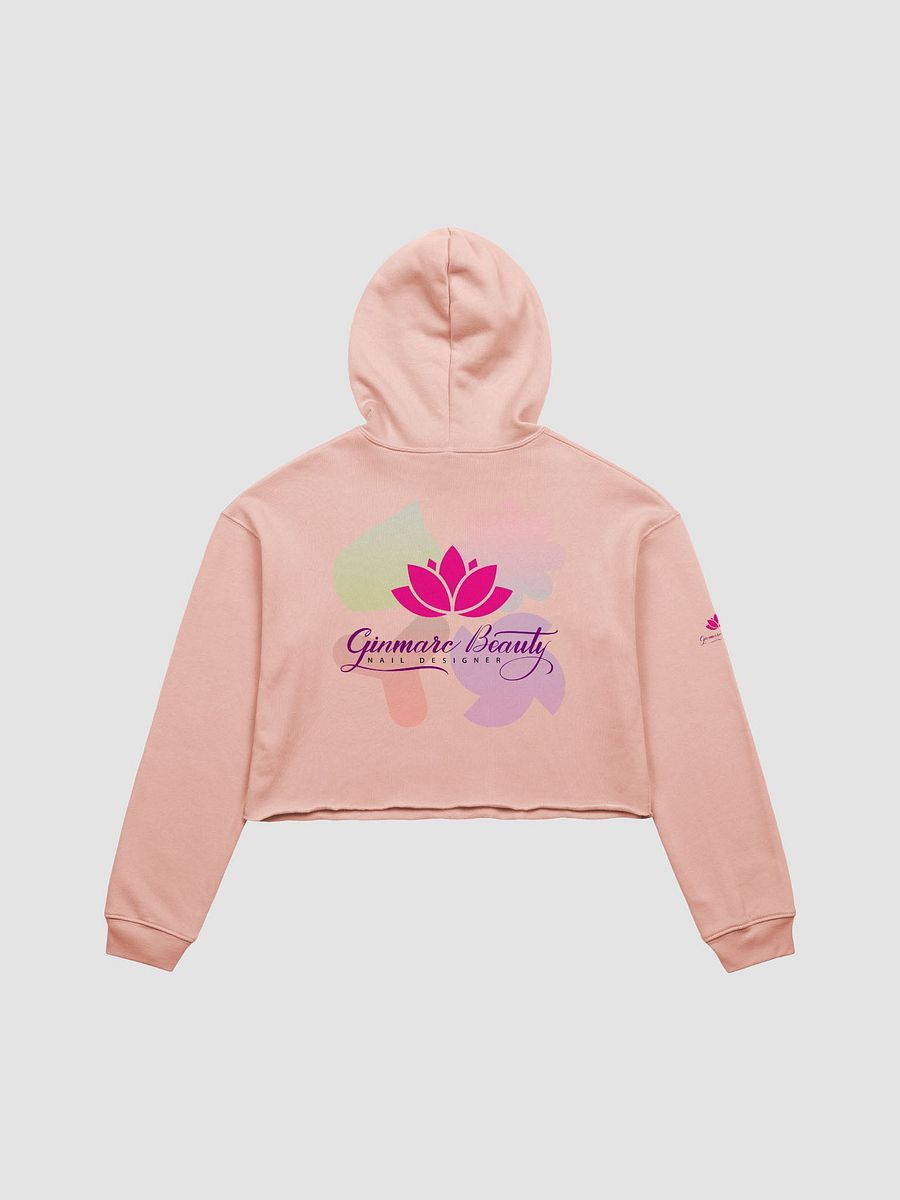 Floral Beauty Nail Designer Crop Hoodie product image (10)