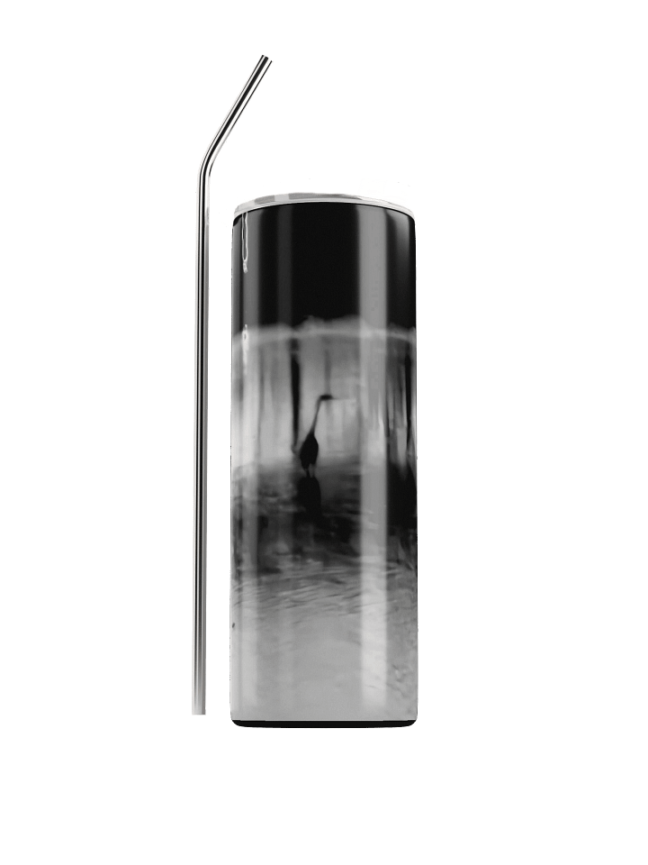 Blue Heron Black and White Stainless Steel Tumbler product image (1)