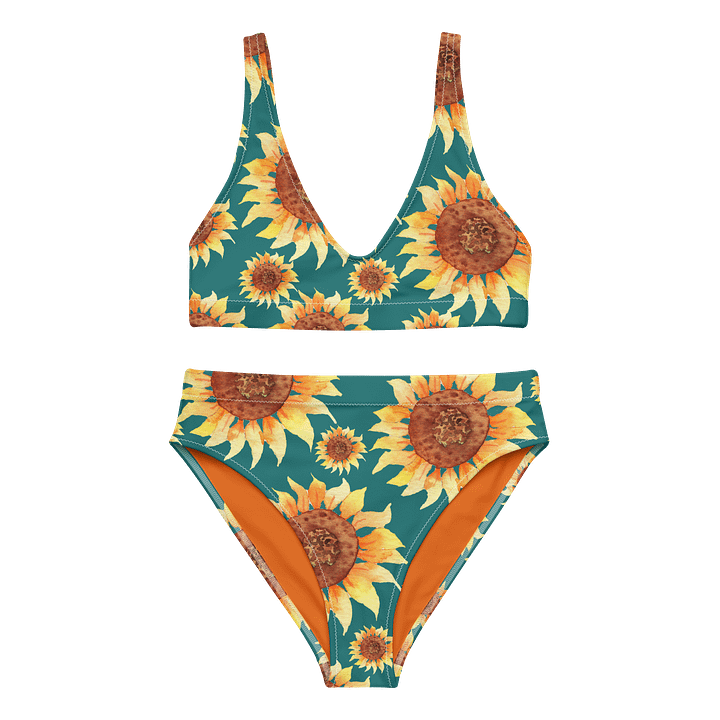 Sunflower Serenade High Waisted Bikini Set product image (2)