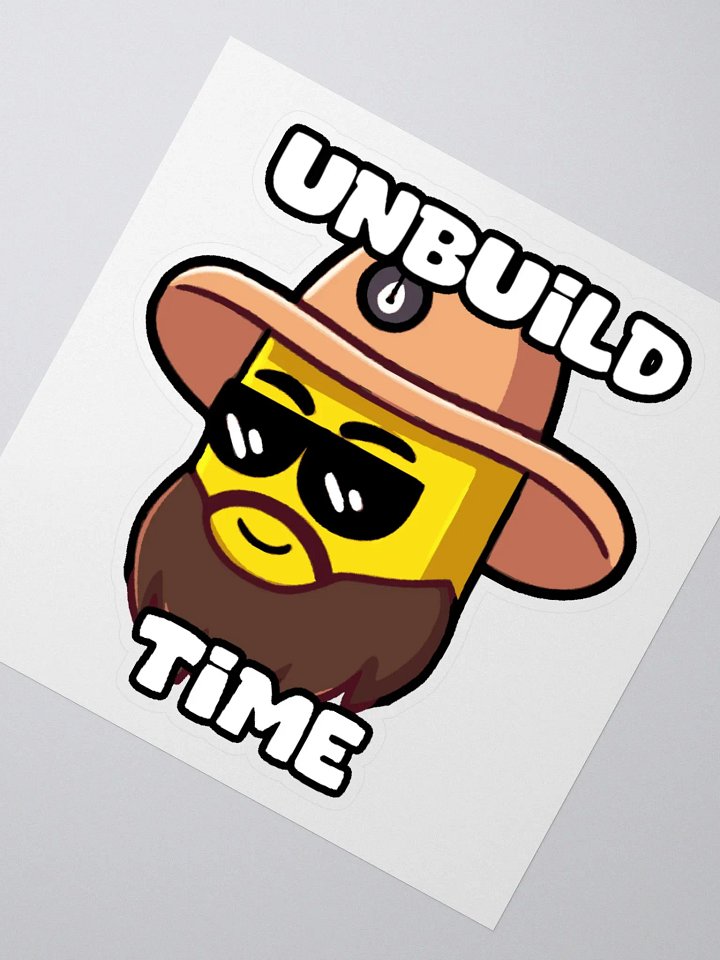 Unbuild Time - Kiss cut sticker product image (4)