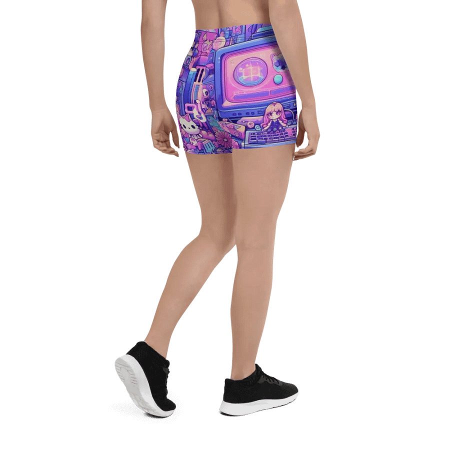 Otaku Wonderland Yoga Shorts product image (3)