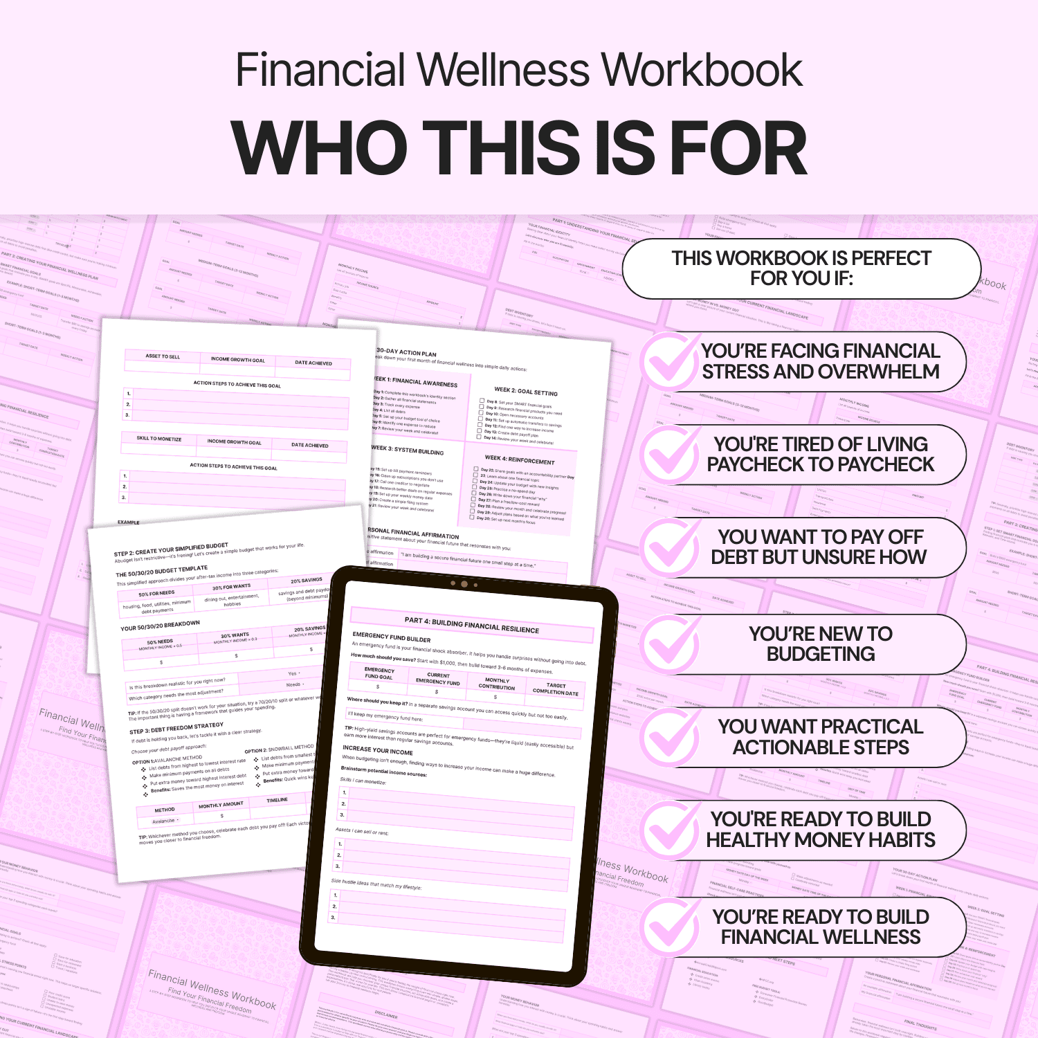 Financial Wellness Workbook - Google Docs product image (3)