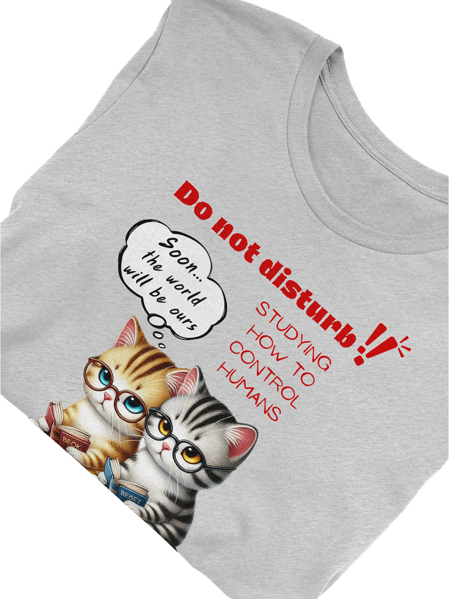 Master Plan: Cats Studying Human Control T-Shirt product image (5)