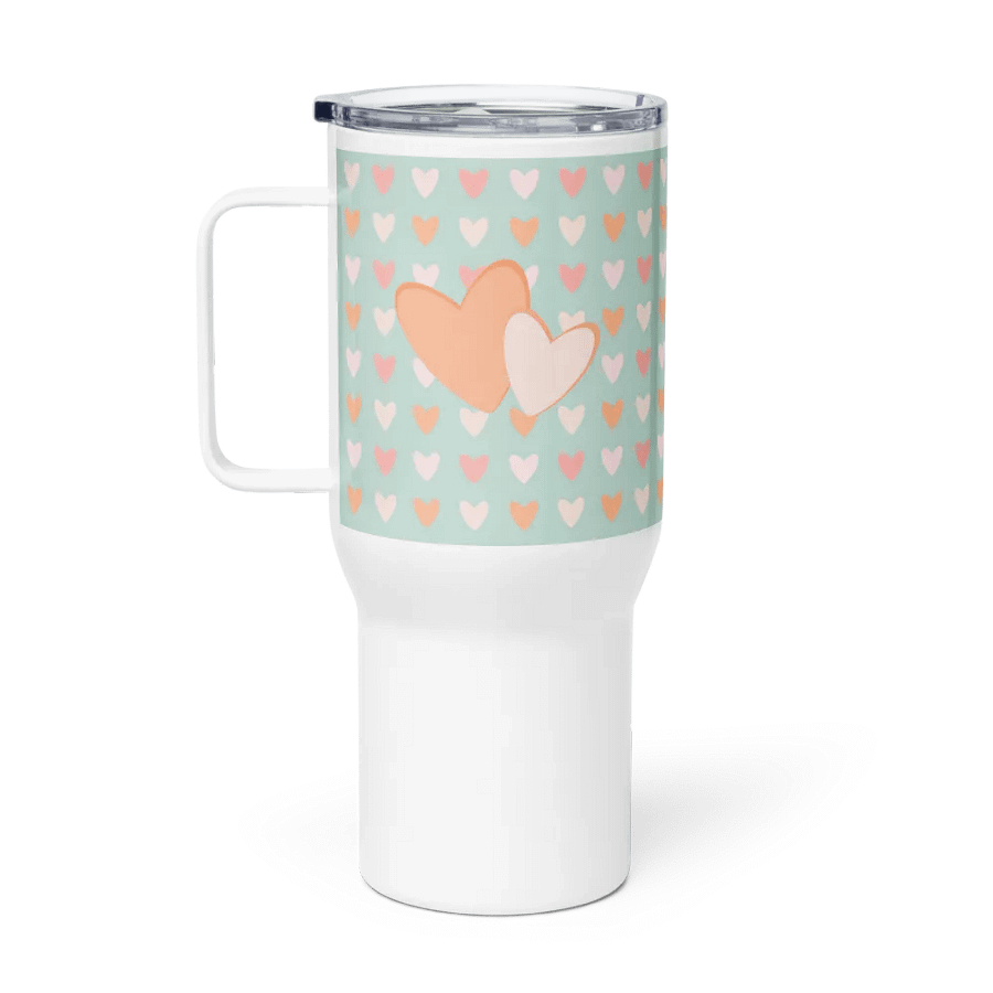 Simply Peachy Travel Mug with Handle product image (1)