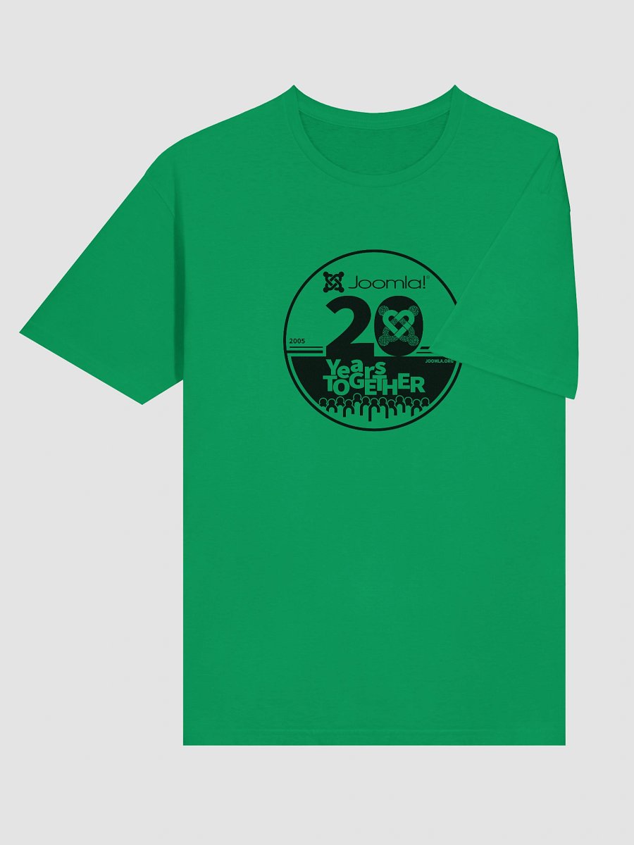 Joomla! 20th Anniversary Edition<br /> — Unisex Softstyle T-Shirt / Black — product image (3)