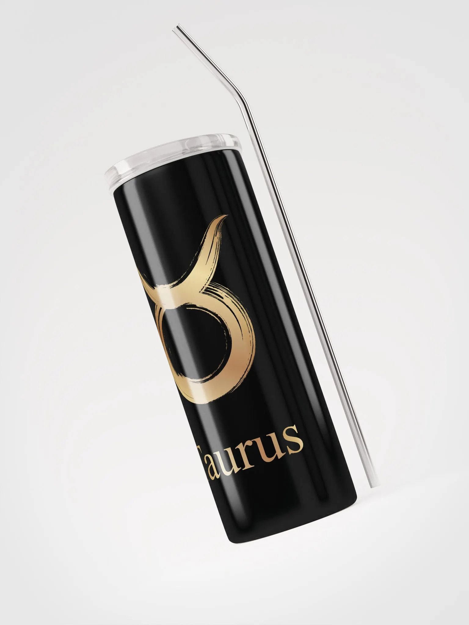 Shine with Golden Taurus: Luxury Steel Tumbler for Zodiac Enthusiasts product image (3)