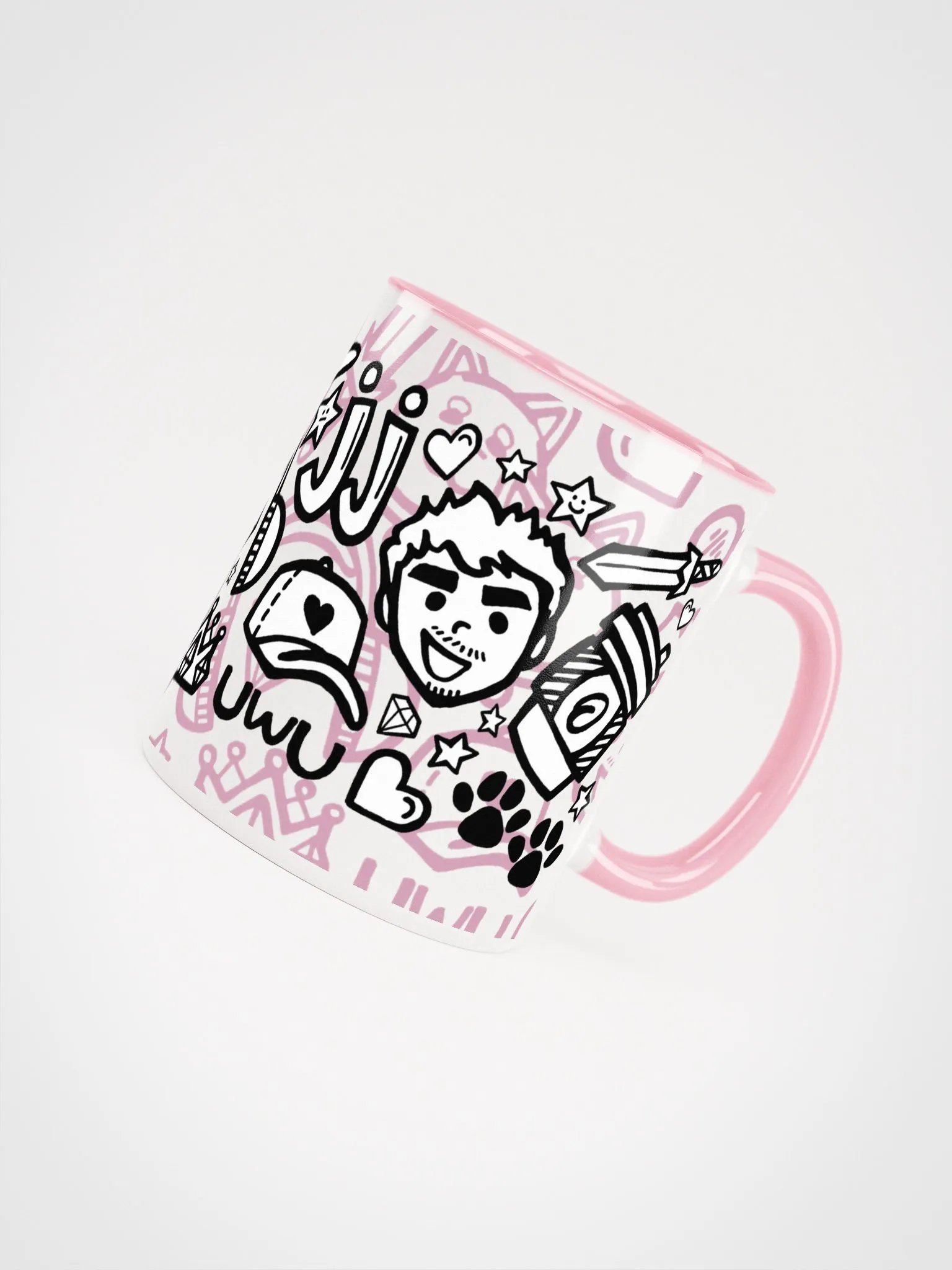J-Doodle Mug (Pink) product image (1)