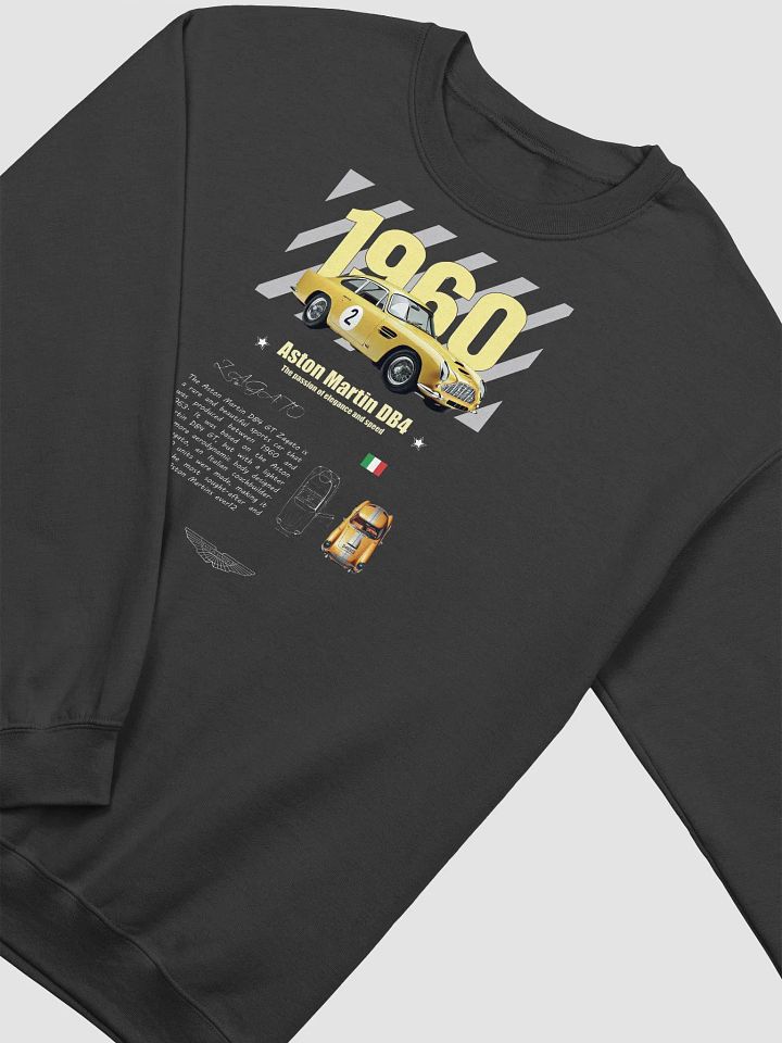 1960 Aston Martin DB4GT Vintage Car Graphic Sweatshirt product image (2)