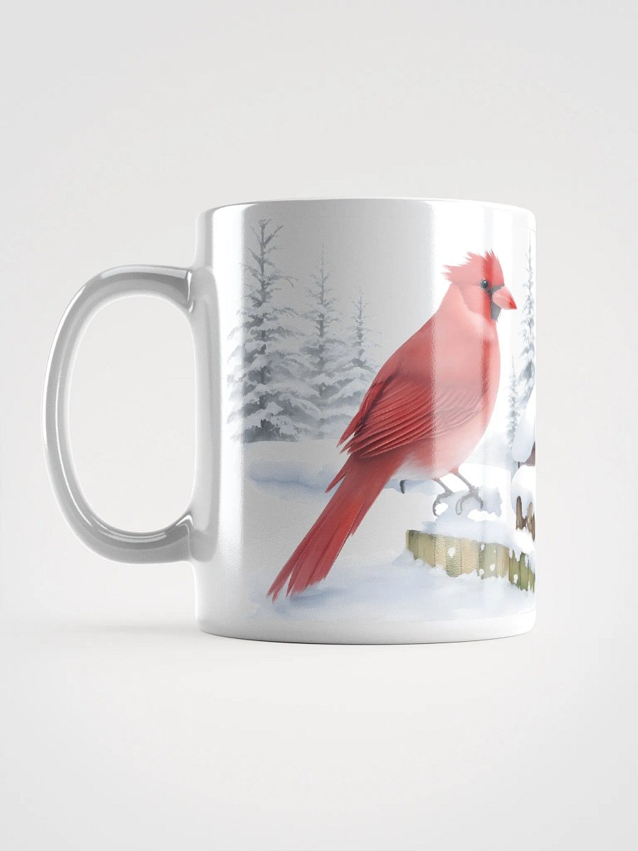 Winter Cardinals White Glossy Mug product image (11)