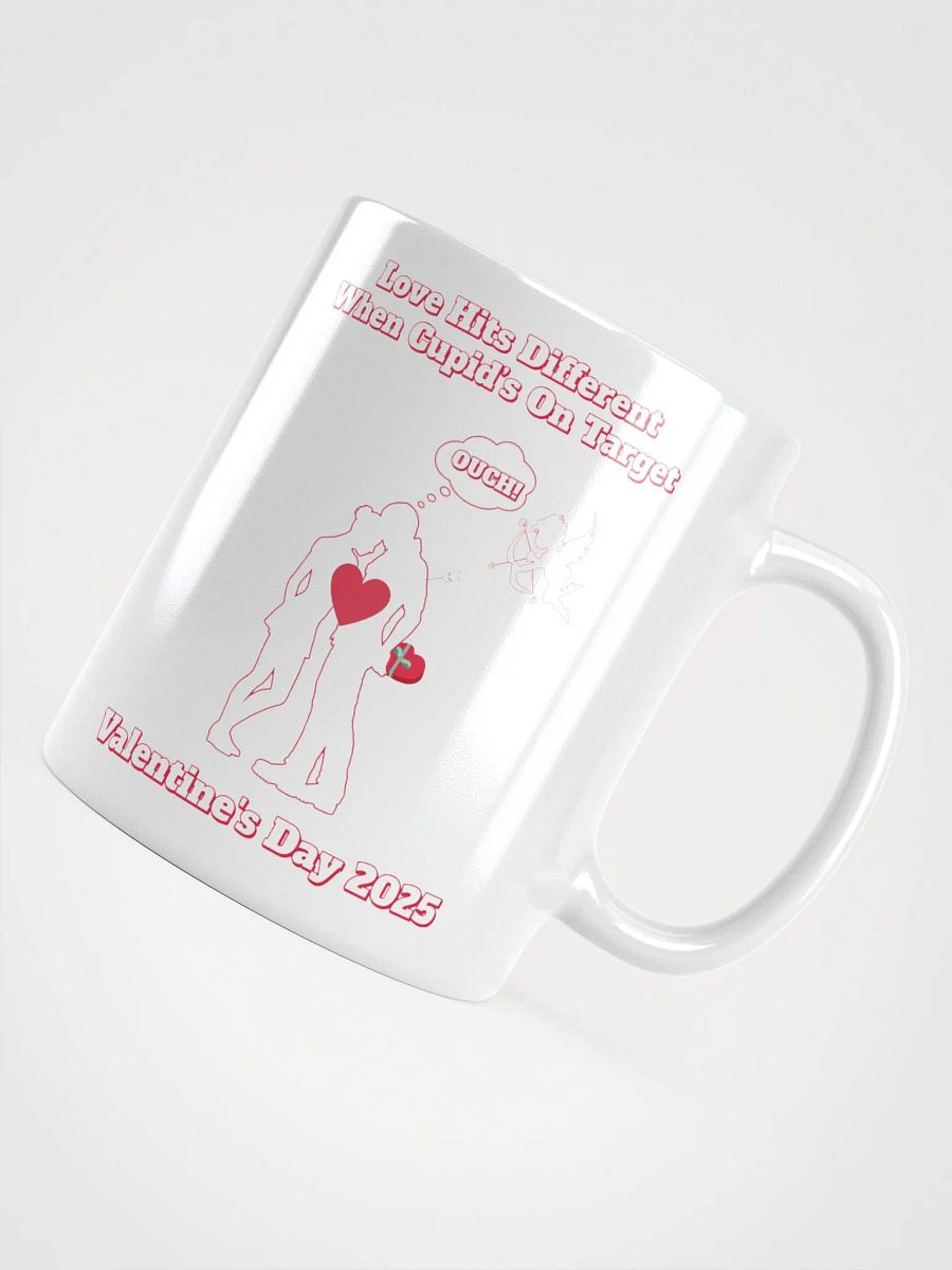 When Cupid's On Target Valentine's Day White Mug product image (12)