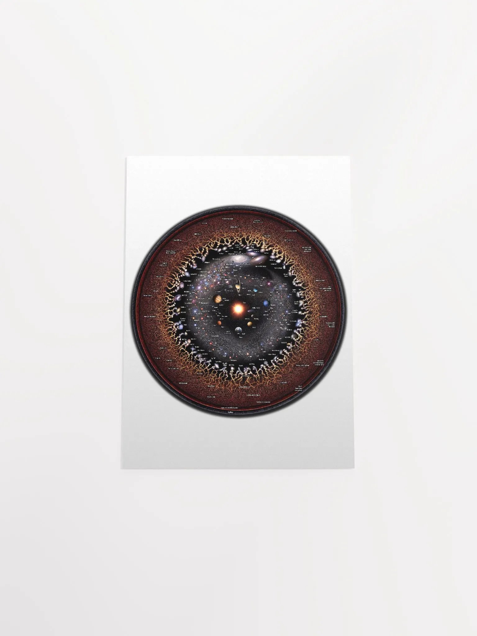 Observable Universe Circular Map 2024 product image (46)