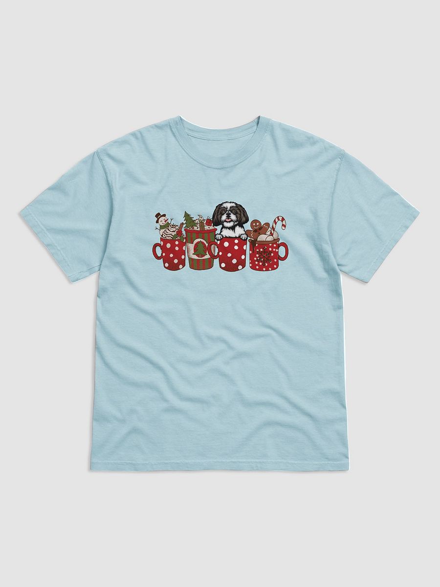 Cute Shih Tzu(3) in a Christmas Cup T-Shirt | Funny Christmas Pup in a Cup product image (9)