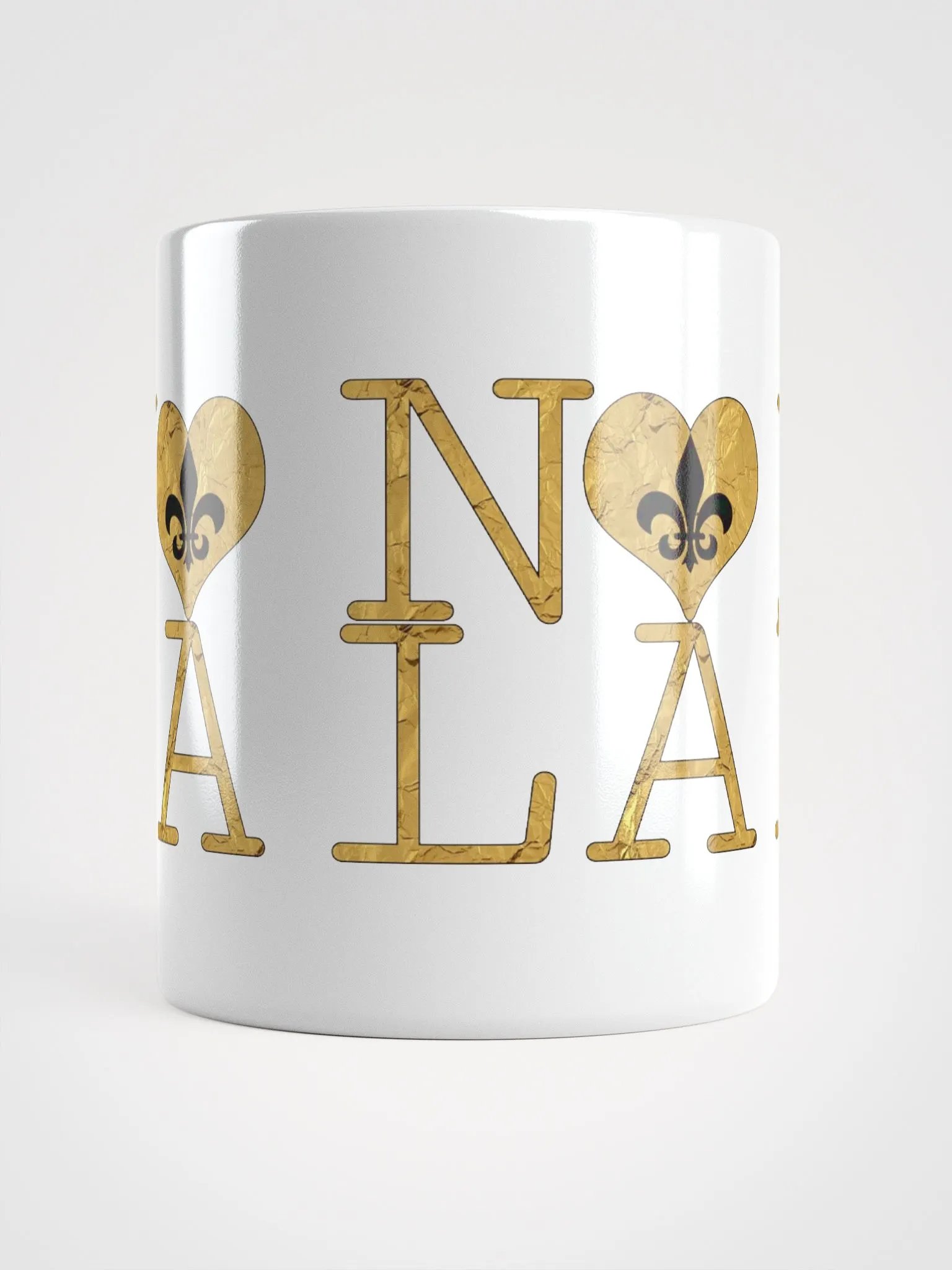 I LOVE NOLA **BIGSHOT MUG** (GOLD WRAP FULL OUTLINE) product image (14)