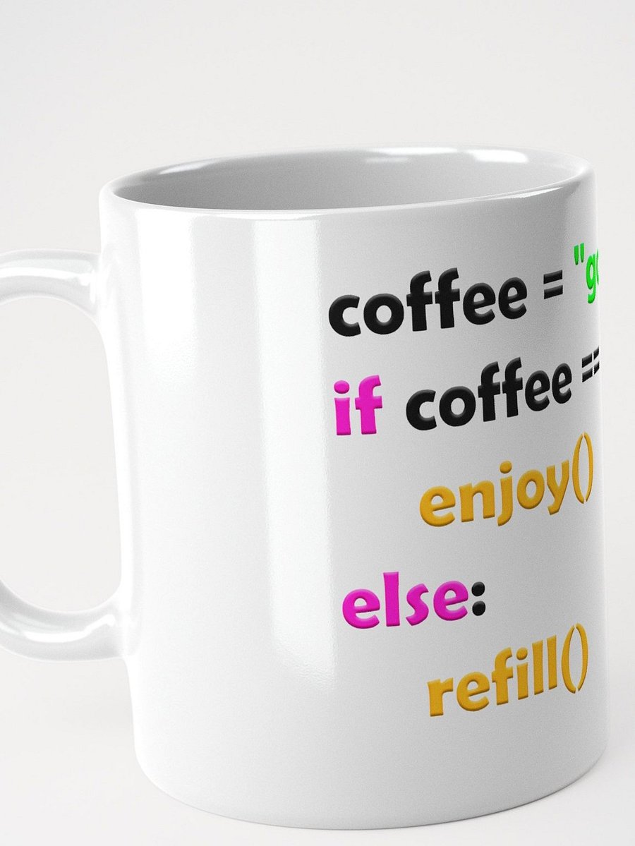 White Glossy Mug - PythonCode product image (7)