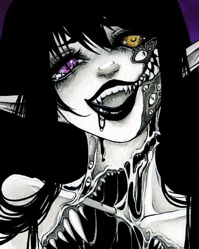 Happy Halloween! She thinks you look like a real treat 😋🖤

I am definitely NOT posting this a day late. Nope. I would never.
...