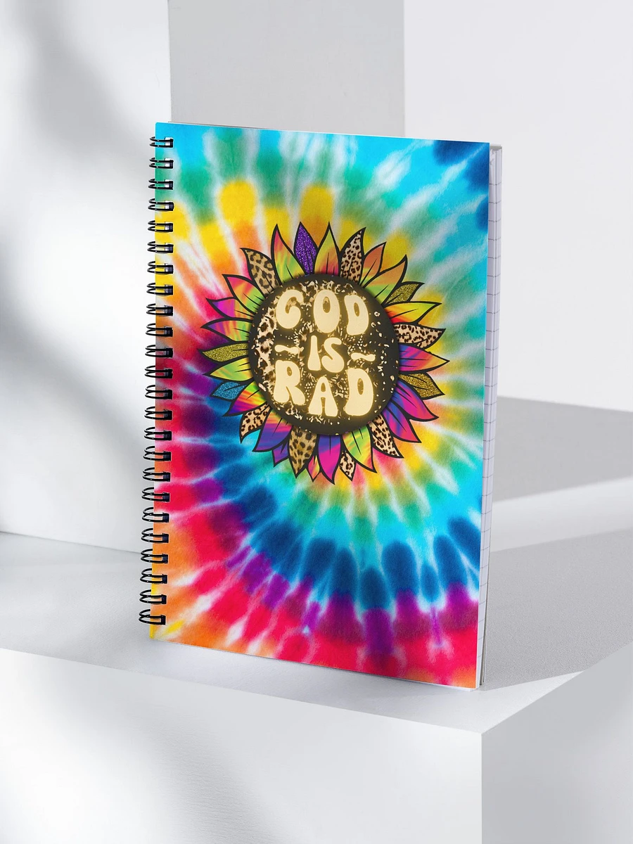 God Is Rad Tie Dye Leopard Sunflower Journal product image (4)