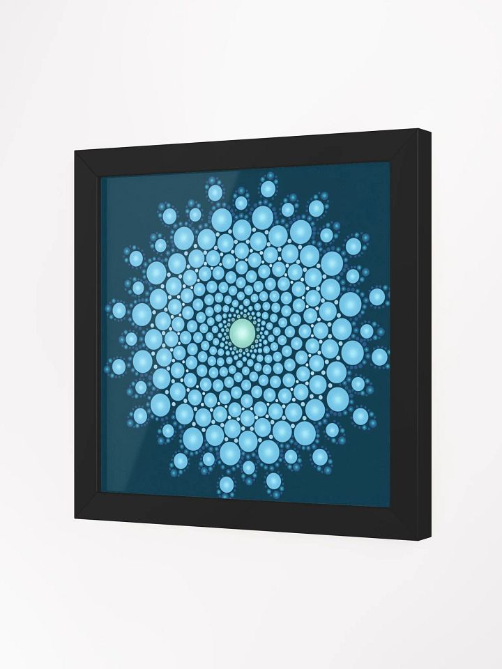 Blue Dot Mandala Framed High-Quality Matte Poster product image (6)