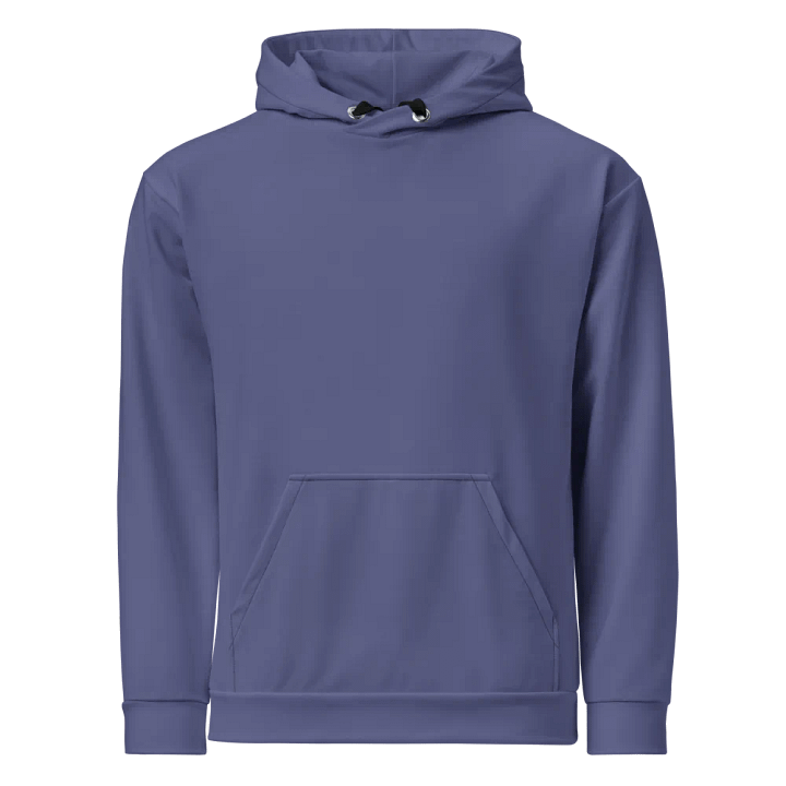 Plain Dark Purple Soft Summer Unisex Recycled Polyester Heavyweight Premium Hoodie by Treasure Pie product image (1)