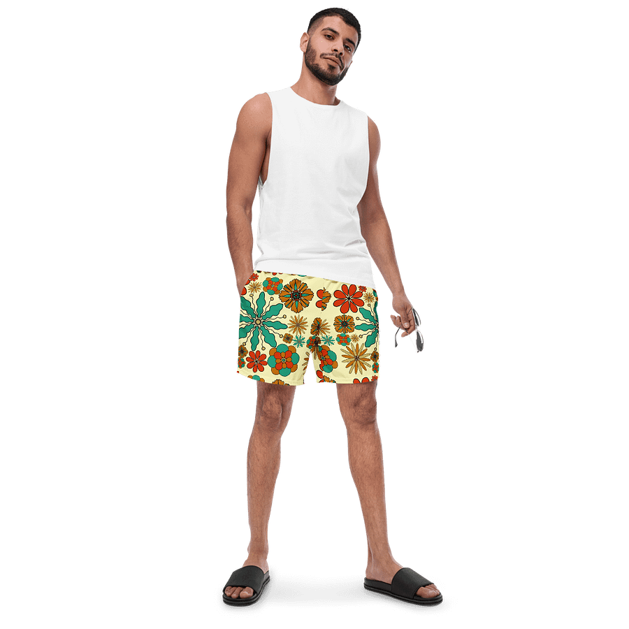 Retro Floral Swim Shorts product image (7)