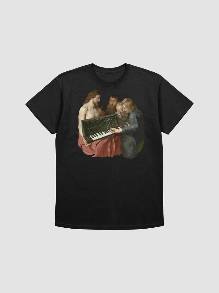 Korg's Apparition to the Disciples by Frank Fonik (Korg MS-20), Techno EDM Unisex t-shirt product image (1)
