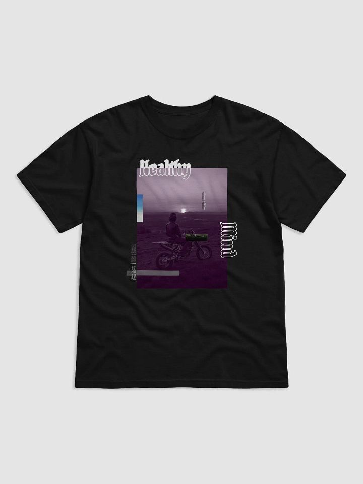 Healthy Mind | Dirt Bike Sunset Glitch Shirt product image (6)