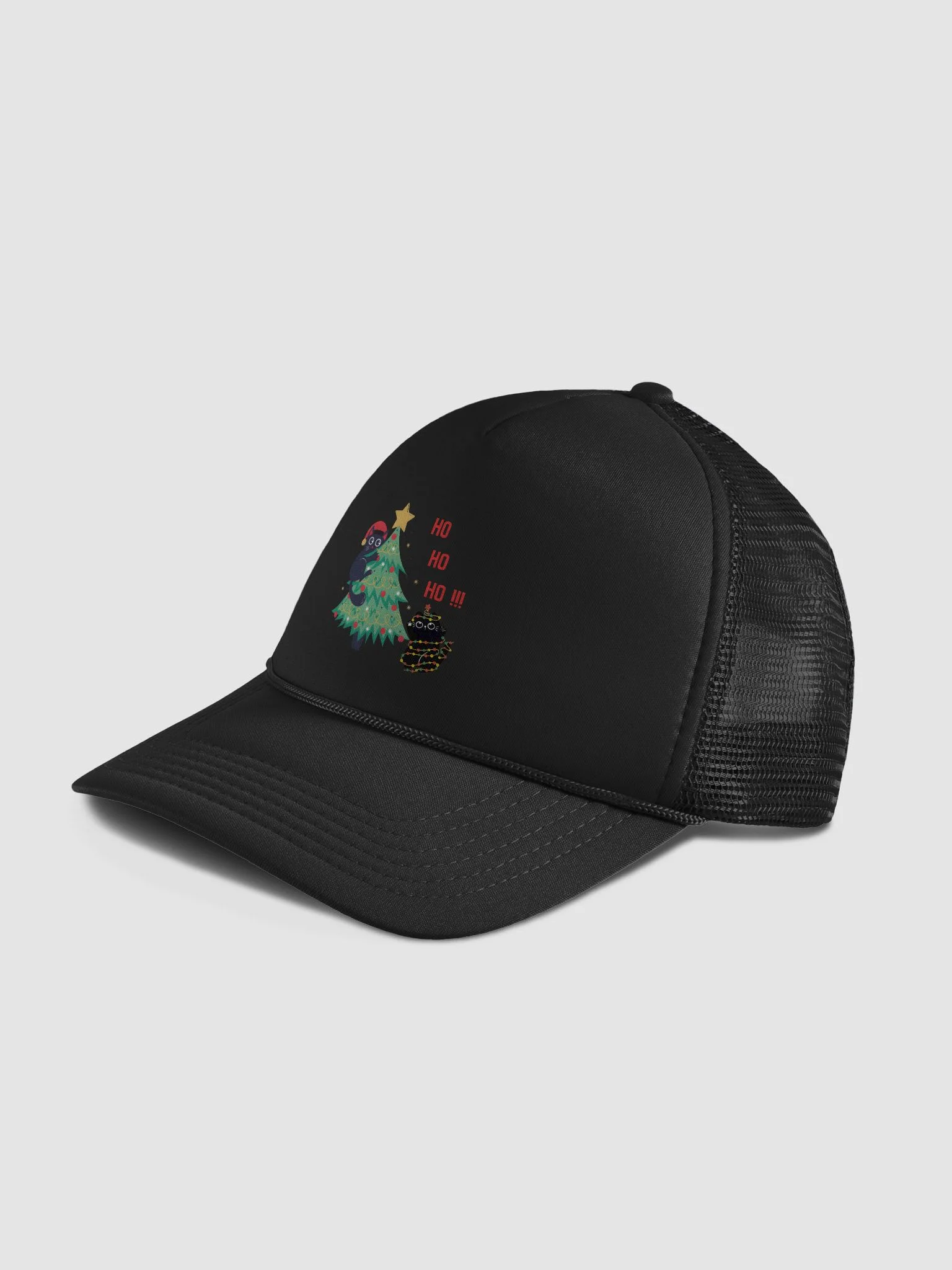Whimsical Christmas Cats Trucker Hat product image (4)
