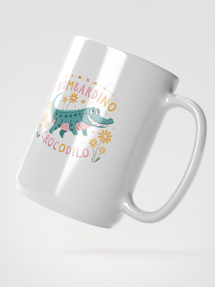 A vibrant retro-style illustration depicting an alligator with friendly smile product image (2)