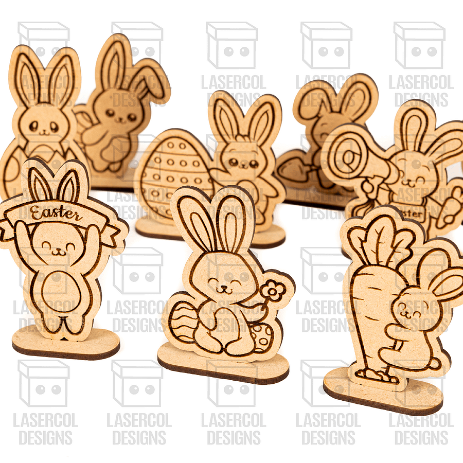 Easter Cutouts With Base Set 3 - Laser Cut Files product image (4)