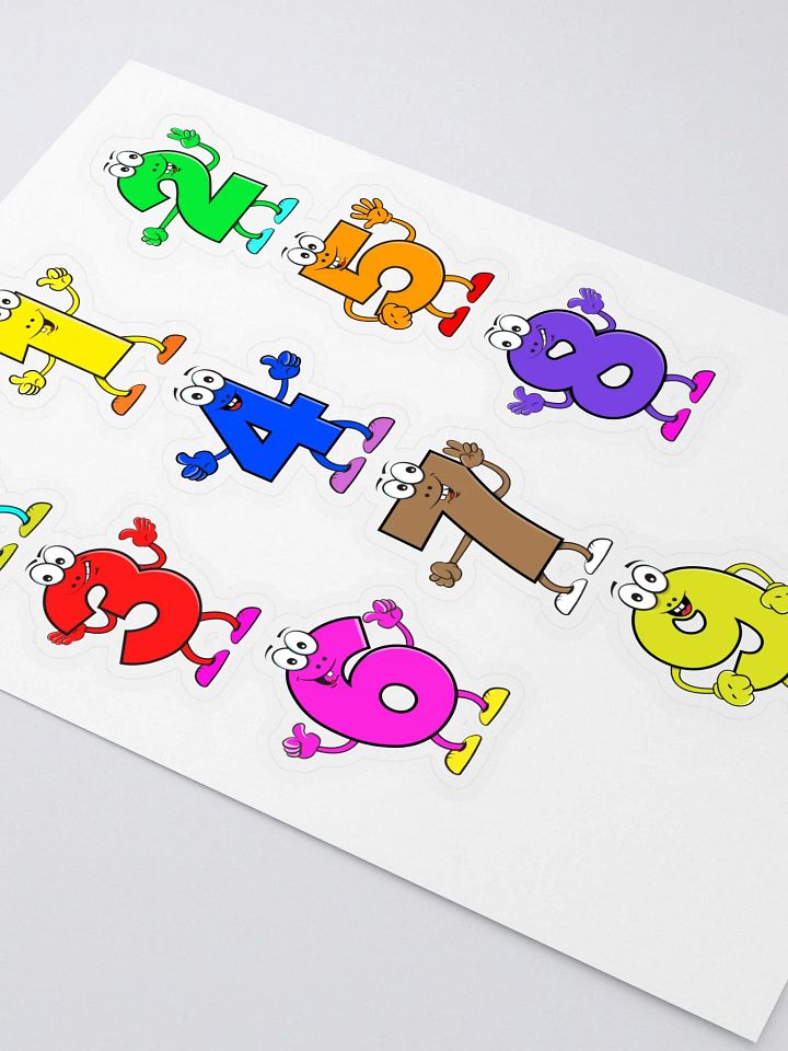 Animated Number Sticker Sheet product image (2)