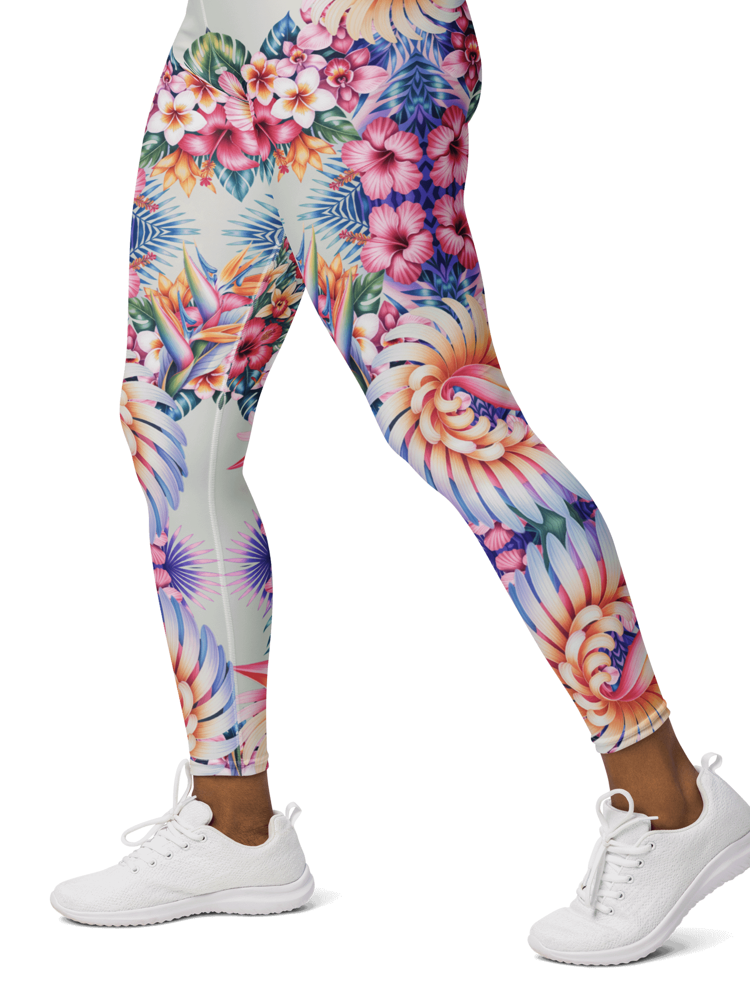 Hawaiian flora-yoga leggings product image (1)