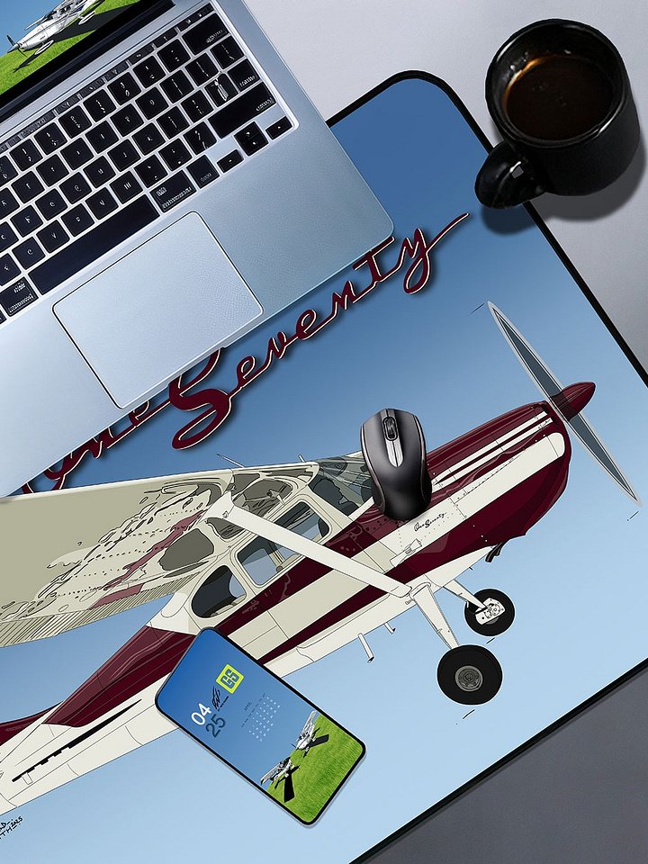 Cessna 170B Desk Mat with beautiful sky background product image (1)