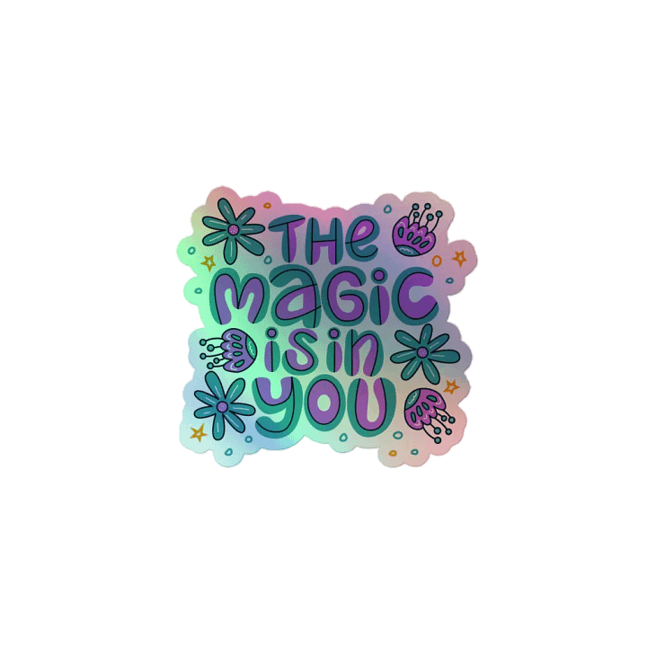 Unicorn Magic Holographic Sticker product image (1)
