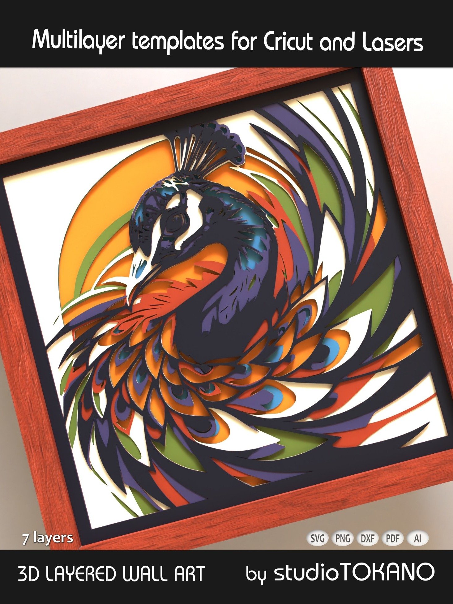 Peacock Cutting Machine File product image (3)