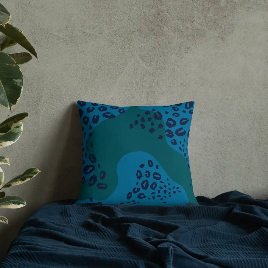 Northling™ Blue Green Topo Throw Pillow product image (6)