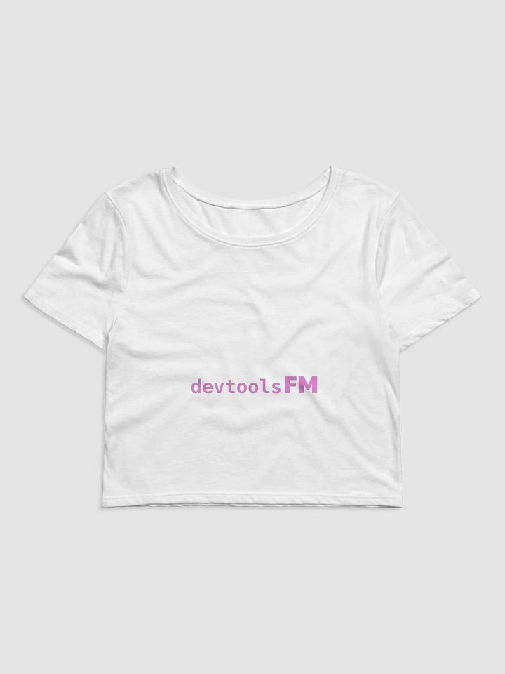 White Brand Crop Tee product image (1)