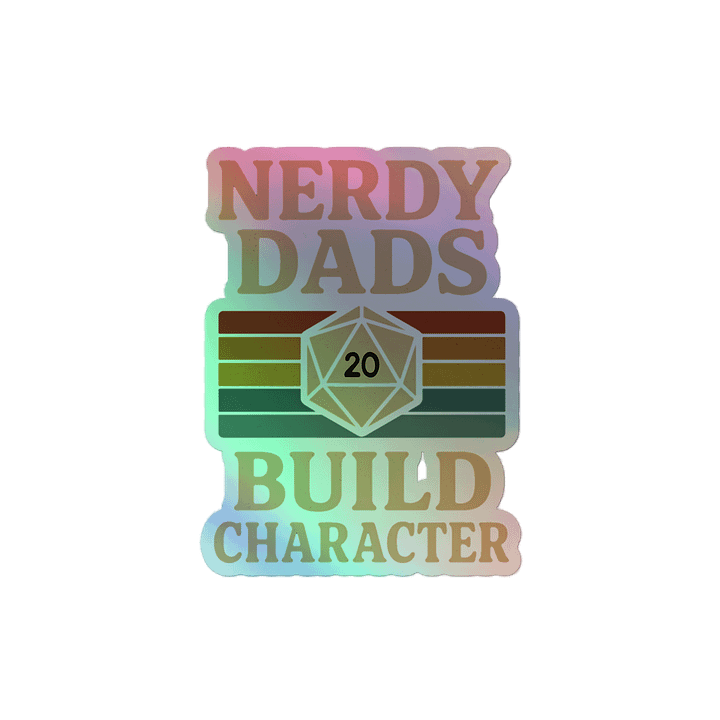 Nerdy Dads Build Character Sticker Set product image (2)