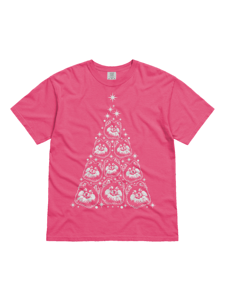 Pomeranian(2) Christmas Tree T-Shirt product image (2)