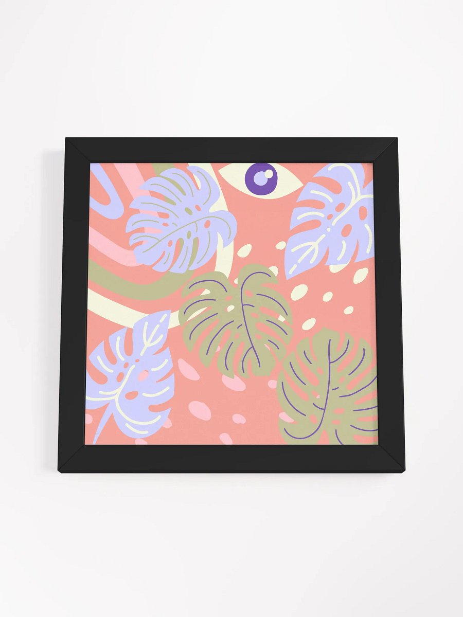 Pastel Monstera Leaves Framed product image (5)
