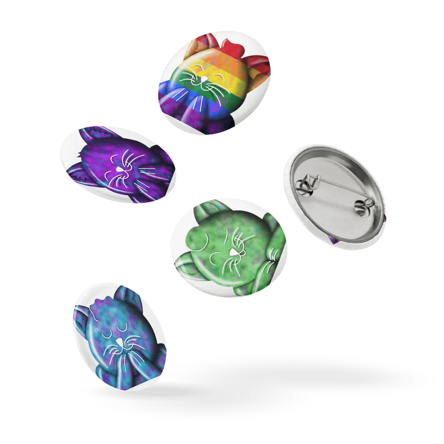 Galaxy Kitty Button Pins product image (14)