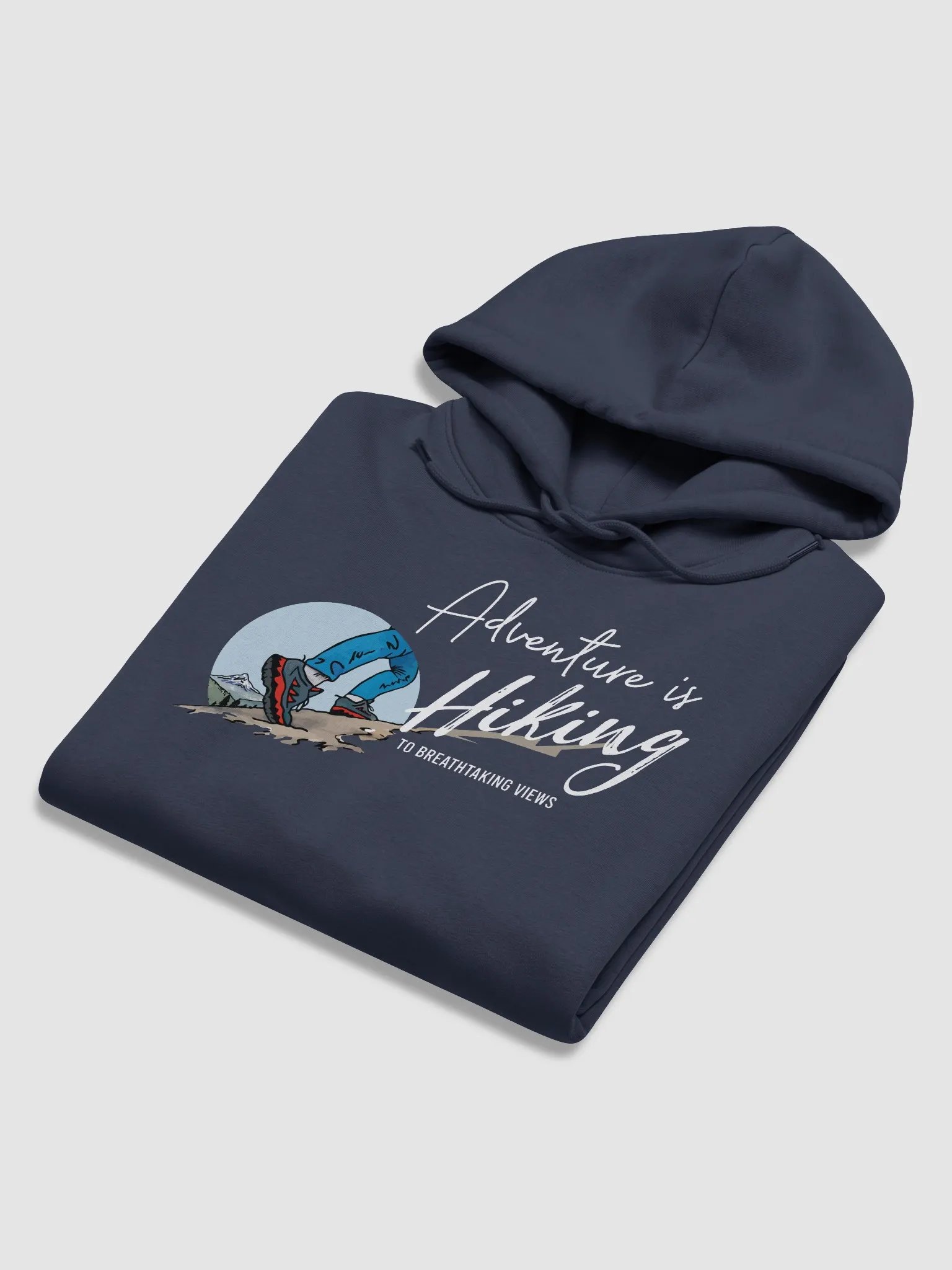 Eco Hoodie - Dark - Adventure is Hiking product image (7)