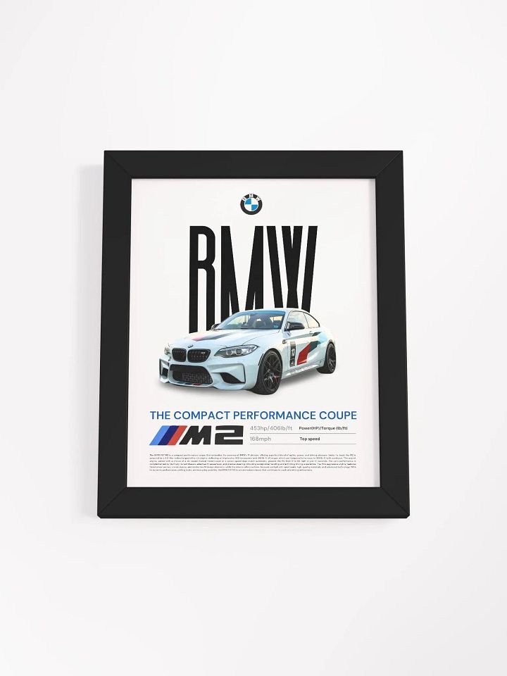 BMW F87 M2 FRAMED POSTER product image (1)