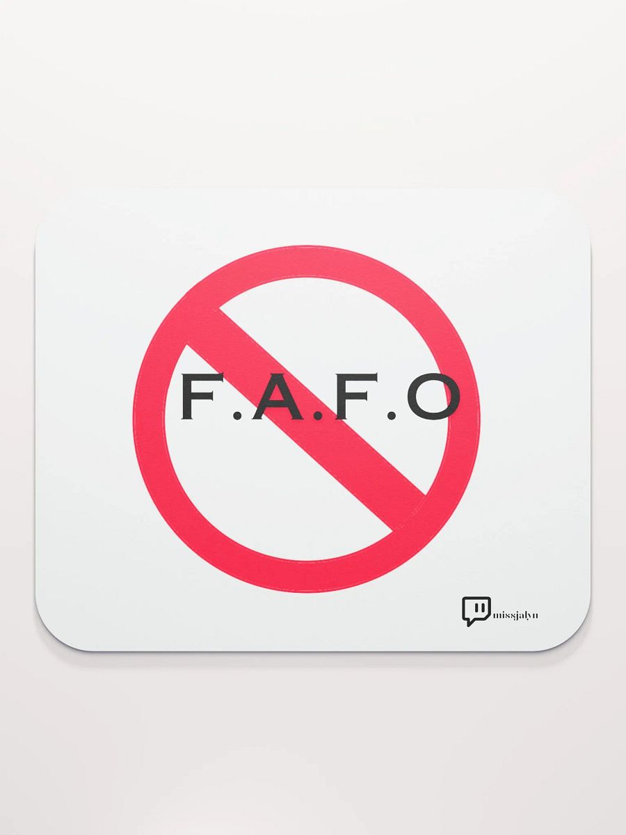 F.A.F.O Mouse Pad w/ logo product image (2)