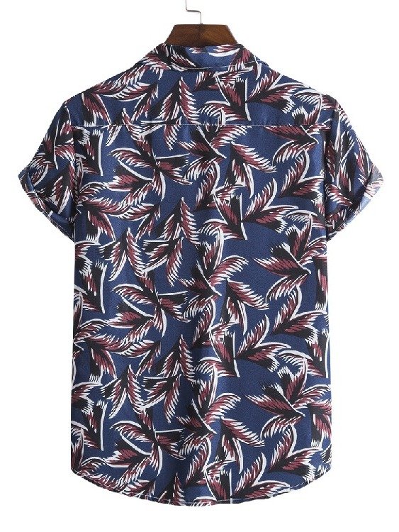 Hawaiian Beach Style Shirt Men's Casual Beach Suit Collar Short Sleeve product image (10)