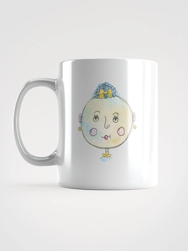 Expressive Whimsical Faces White Glossy Mug product image (2)