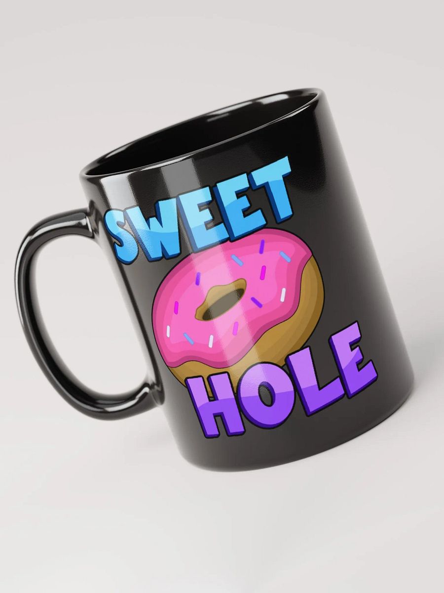 SWEET HOLE GLOSSY BLACK MUG product image (7)
